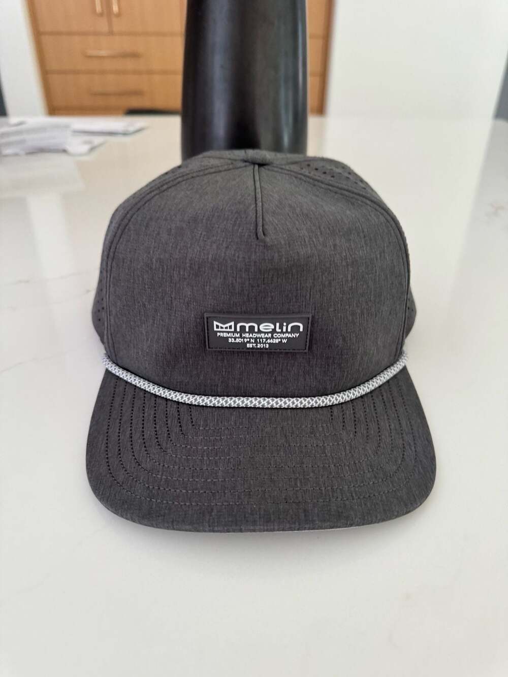 Melin Coronado Brick Hydro Snapback Hat in Heather Charcoal